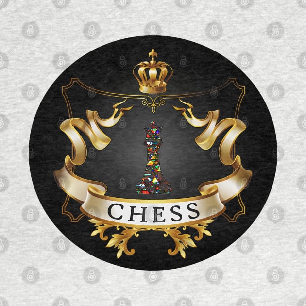 Chess Shield with Colorful Queen by The Black Panther